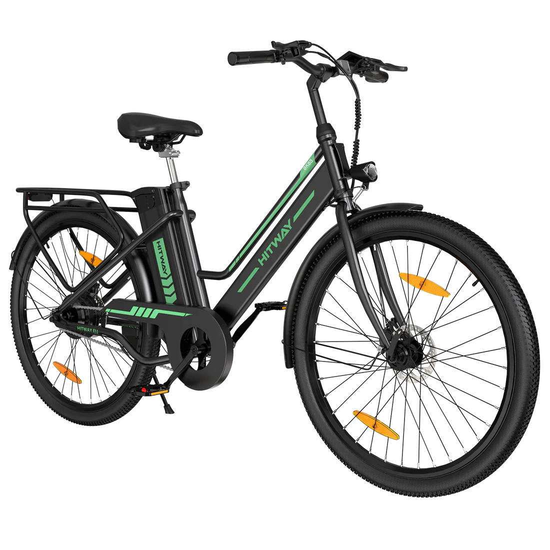 EBike with Removable Battery and Foldable Saddle